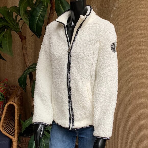 Bebe Sport Faux Shearling Jacket Sz S - Picture 4 of 14